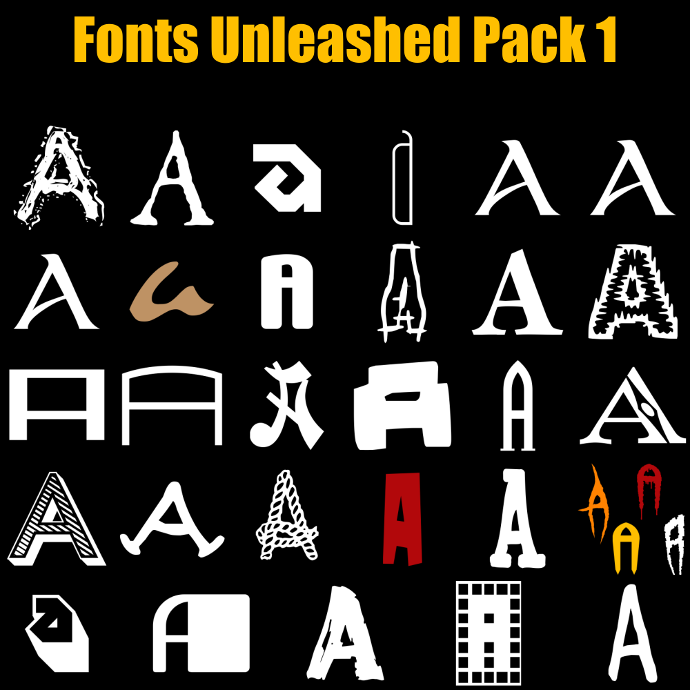 Fonts Unleashed Pack 01