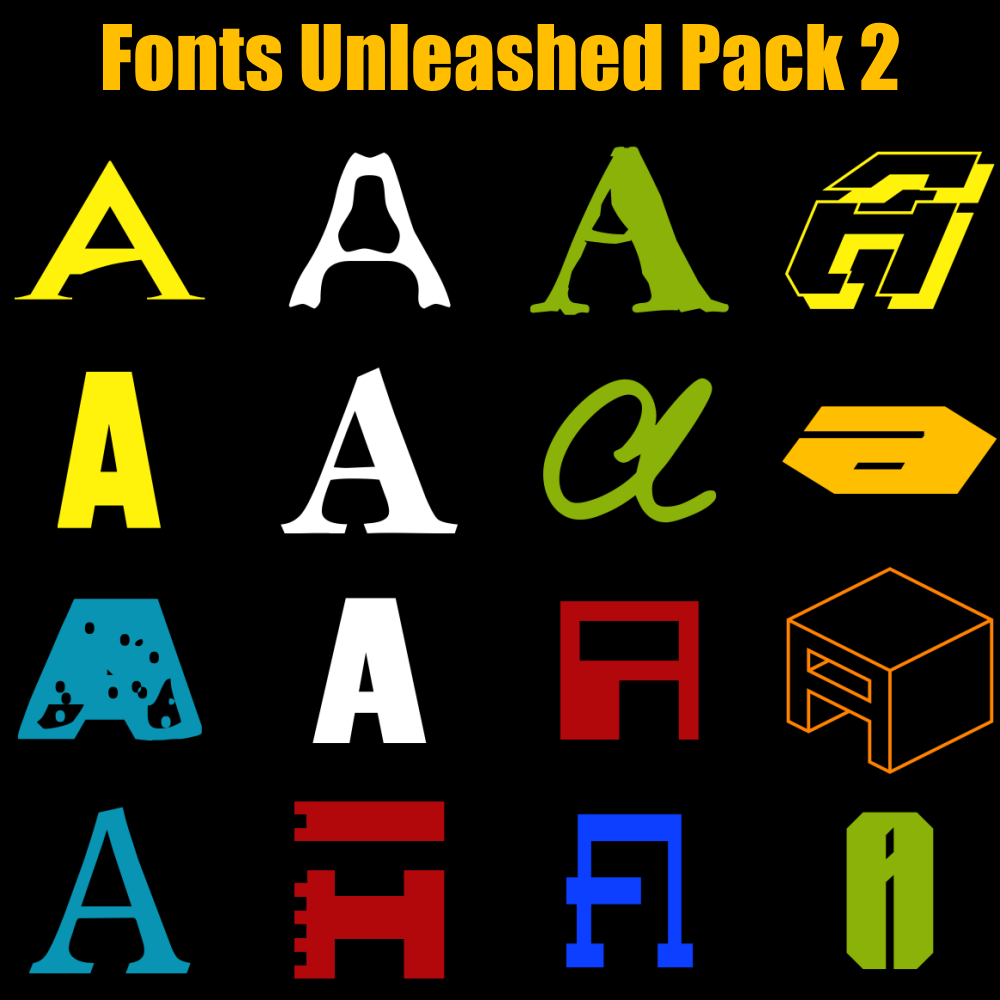 Fonts Unleashed Pack 02