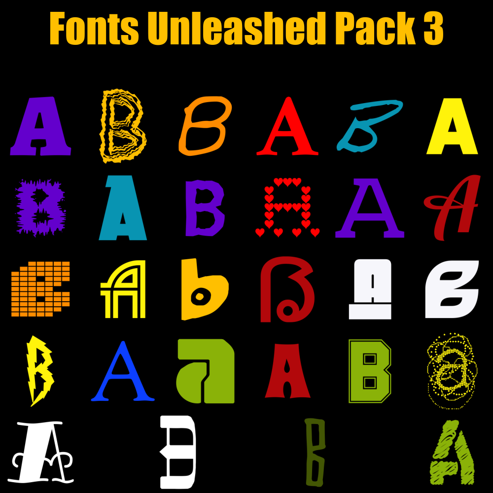 Fonts Unleashed Pack 03