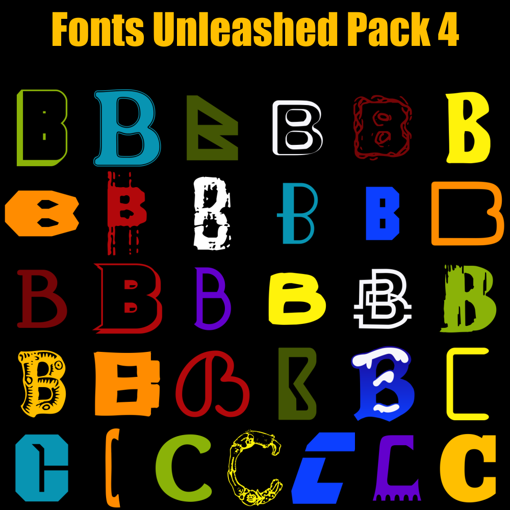 Fonts Unleashed Pack 04