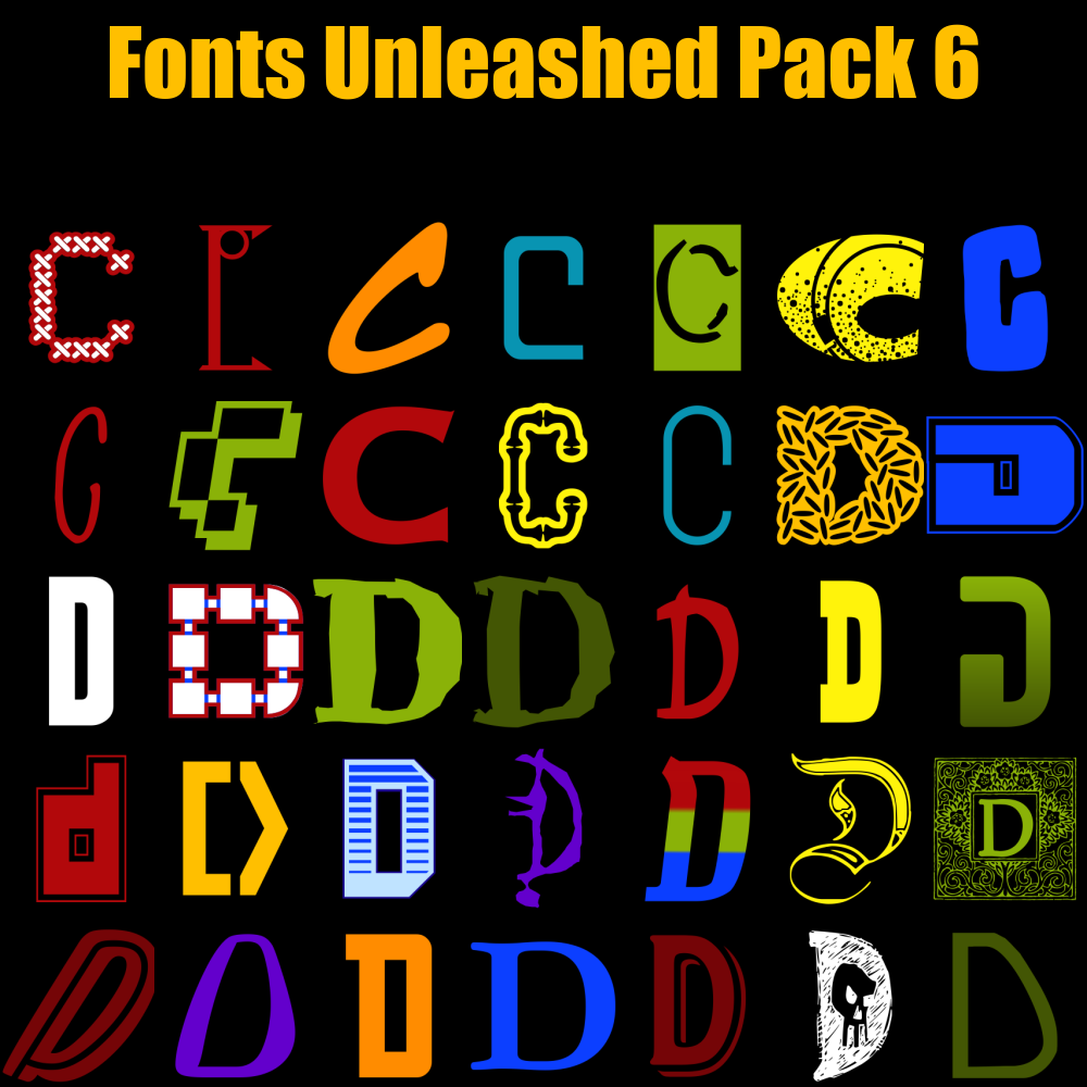 Fonts Unleashed Pack 06