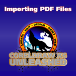 Importing PDF Files in CorelDRAW