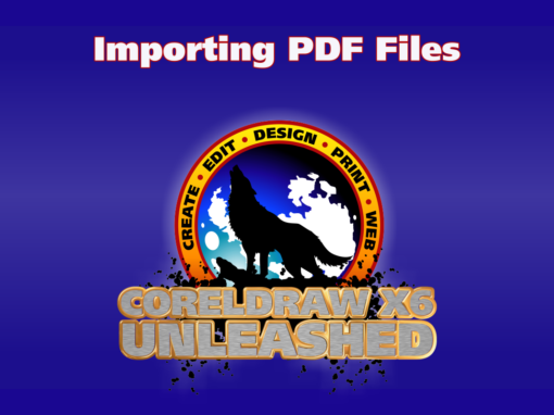 Importing PDF Files in CorelDRAW