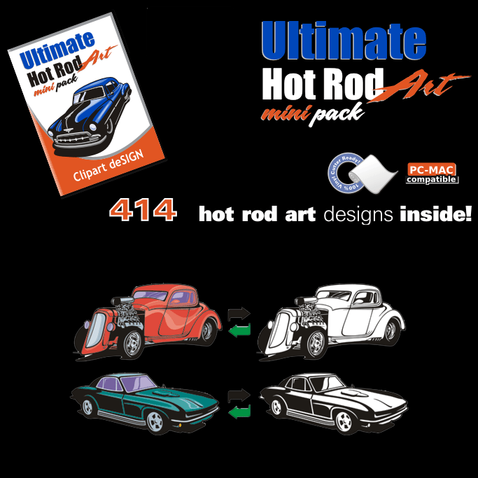 Ultimate Hot Rod Art Mini Pack